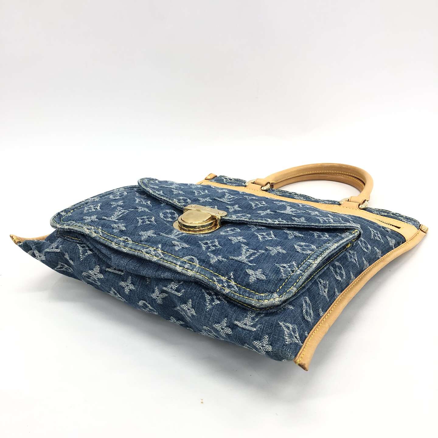 LV DENIM FLAT SHOPPER BAG M05018 丹寧琴譜包