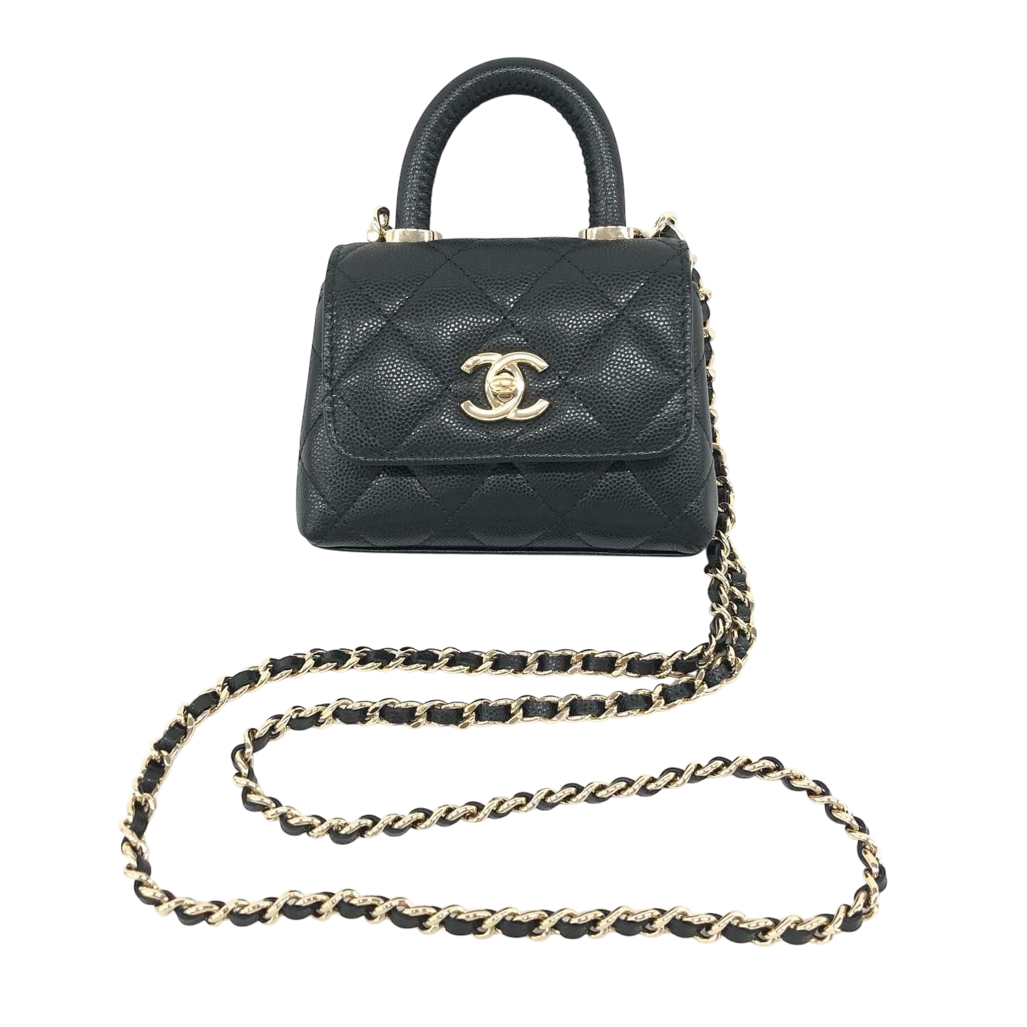 Chanel Matelasse Coco Handle mini 2way側背包