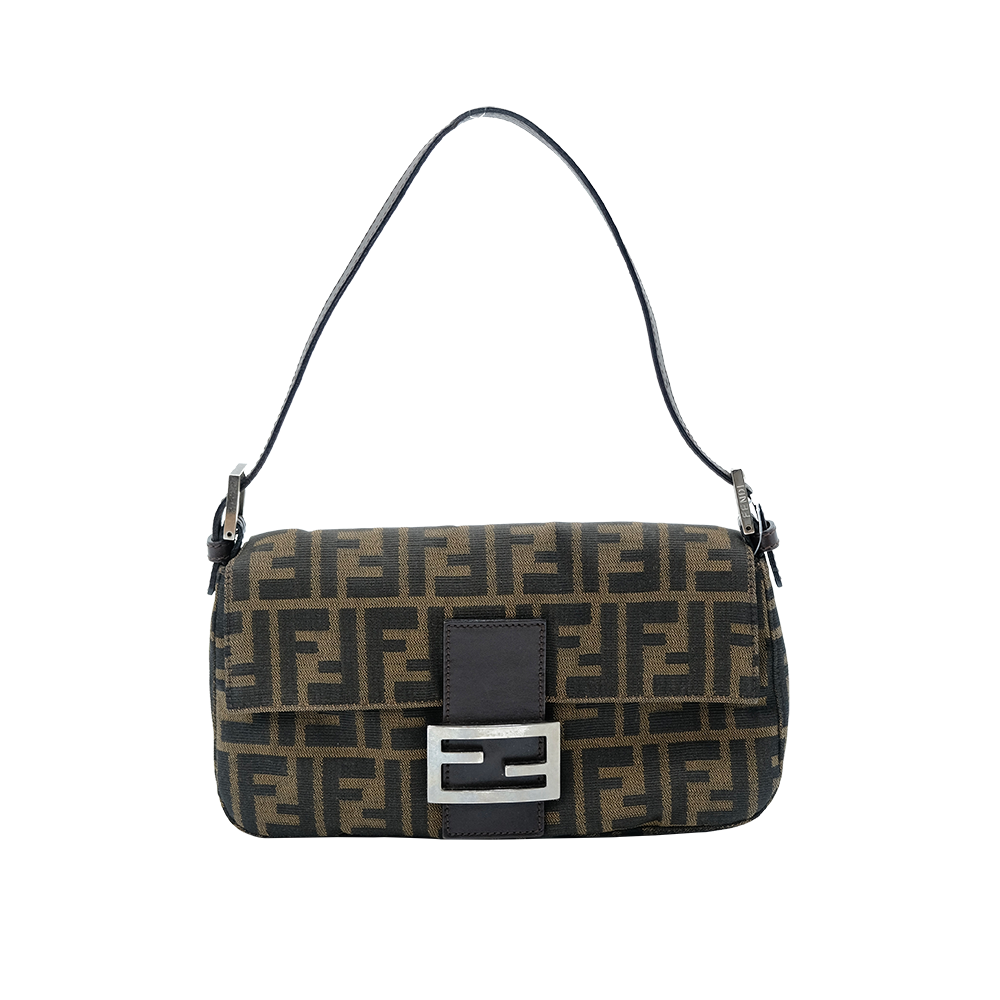 Fendi Brown Zucca Baguette 法棍包